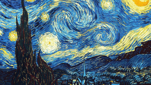 A Noite Estrelada - Vicent Van Gogh