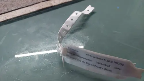 Pulseira de ambulatório